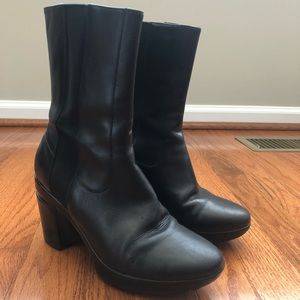Cole Haan Air Sara Boots Black Leather Size 5